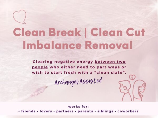 Clean Break | Clean Cut Imbalance Removal Between 2 People | Energy Clearing