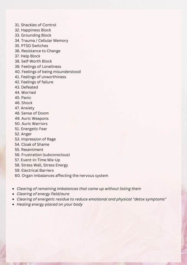 Powerful yet gentle energy clearing: removal of 60 stuck emotions and other imbalances | Energy Clearing | Curses & Past Life Clearing - Maxi Session - Image 3